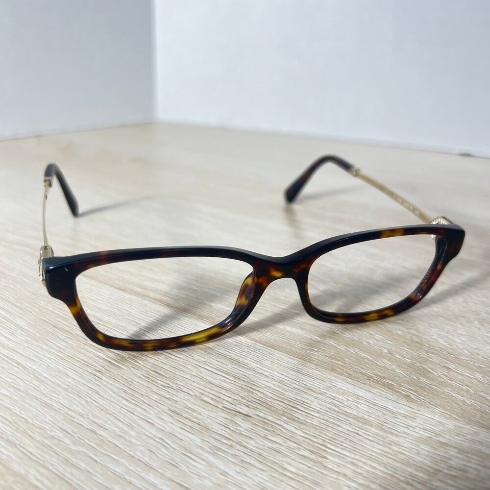 Bvlgari 4180-B 504 Eyeglasses W/ Rhinestones FRAME ONLY Tortoise Shell 52-16-140